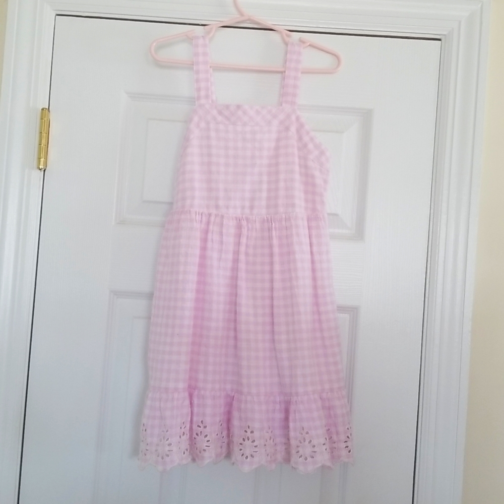 girls purple and white dress